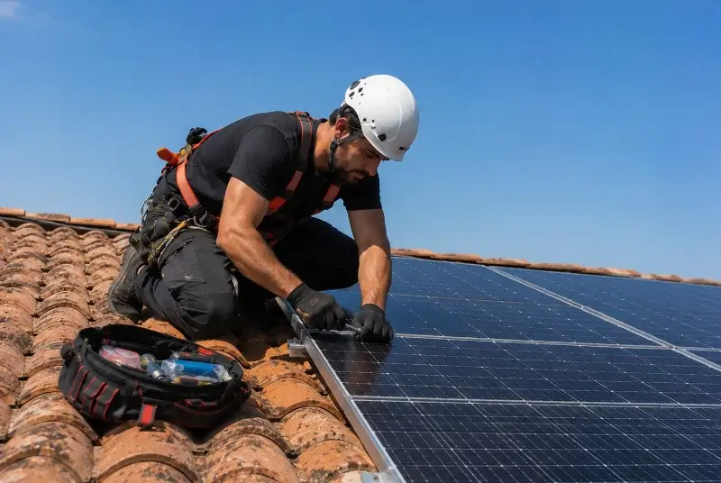 Maintenance et monitoring de panneaux solaires à Chamaret