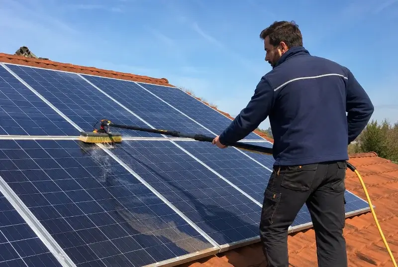 Nettoyage et entretien de panneaux solaires à Chamaret
